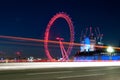 Night view of the London Eye on June 24 Royalty Free Stock Photo