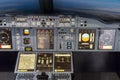 LONDON - JUNE 25 : Airbus A-380-800 flight simulator in London o Royalty Free Stock Photo