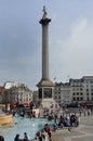 London : June 06, 2014: Nelsons Column