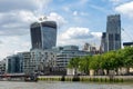LONDON - JUNE 25 : View of modern architecture in the City of Lo Royalty Free Stock Photo