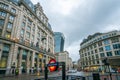 London - 2019: Monument Station entrance, King Williams Street