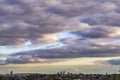 London landscape, extreme long with clouds