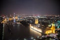 London Landscape at Night in Long Exposure