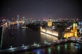 London Landscape at Night in Long Exposure