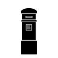 London letterbox silhouette icon