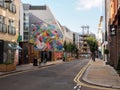 London Loves Corals street art, by synchronicity art, in Brick Lane Shoreditch