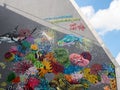 London Loves Corals street art, by synchronicity art, in Brick Lane Shoreditch