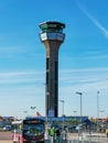 London Luton control tower Royalty Free Stock Photo