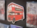 London Magnets Double Decker Bus: Souvenir for Tourists Royalty Free Stock Photo