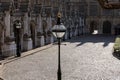 LONDON - MAR 13 : Decorative Lamppost in the Grounds of the Houses of Parliament in London on Mar 13, 2016 Royalty Free Stock Photo