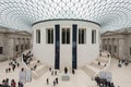 LONDON - MARCH 6 : Interior view of the Great Court at the British Museum in London on March 6, 2013. Unidentified people. Royalty Free Stock Photo