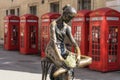 London - March 30: Prima ballerina statue in covent garden with