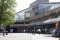 LONDON - MAY, 2017: Entrance to the Barbican Centre, Silk Street, London EC2