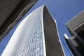 LONDON - MAY, 2017: Low angle view of The Walkie Talkie building, 20 Fenchurch Street, City Of London, London Royalty Free Stock Photo