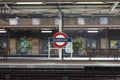 LONDON - MAY, 2017: Platform at Barbican tube station, City Of London, London