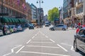 Brompton Road in in Knightsbridge, London UK Royalty Free Stock Photo