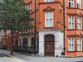 London, Mayfair, old apartment building Royalty Free Stock Photo