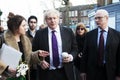 London Mayor Boris Johnson vizited small local businesses