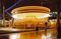 London, Merry go round or ferry-go-round at night