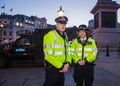 London Metropolitan Police Officers in Trafalgar Square