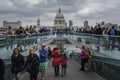 London, Millennium Bridge Royalty Free Stock Photo