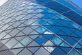 LONDON, Modern English architecture, Gherkin building glass texture. City of London Royalty Free Stock Photo