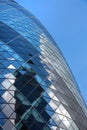 LONDON, Modern English architecture, Gherkin building glass texture. City of London Royalty Free Stock Photo