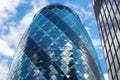 LONDON, Modern English architecture, Gherkin building glass texture. City of London Royalty Free Stock Photo