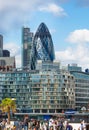 LONDON, Modern English architecture, Gherkin building glass texture. City of London Royalty Free Stock Photo