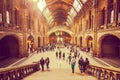 London Museums - Visitors at The Natural History Museum Royalty Free Stock Photo