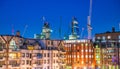 London night skyline with blue sky Royalty Free Stock Photo