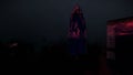 London in night with stormy lightnings, Swiss Reinsurance Headquarters, The Gherkin