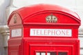 London - october 2017 : red phone box - symbpl of UK capital