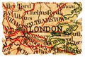 London old map Royalty Free Stock Photo