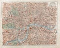 London old map Royalty Free Stock Photo