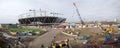 London Olympic Construction Site Panoramic Royalty Free Stock Photo