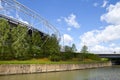 London Olympic Stadium and the River Lea Royalty Free Stock Photo