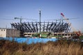 London Olympic Stadium under construction Royalty Free Stock Photo