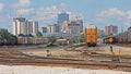 London, Ontario Skyline Looking West From Rail Yards