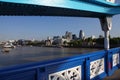 London panorama over river, UK Royalty Free Stock Photo