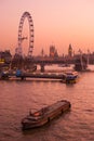 London, panorama on river Thames