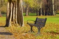 London parks in autumn, England Royalty Free Stock Photo