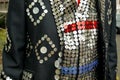 London: pearly king suit detail Royalty Free Stock Photo