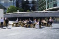 London people gathering South Bank Royalty Free Stock Photo