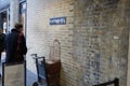 London platform 9 3/4 Harry Potter Royalty Free Stock Photo