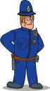 London Policeman Police Officer Cartoon