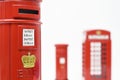 London postbox and telephone box