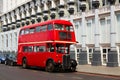 London Red Bus traditional old Royalty Free Stock Photo