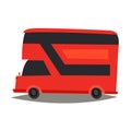 London red bus vector Illustration. England landmark, London city symbol cartoon style.