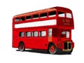 London red bus. Vector. Illustrator.